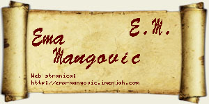 Ema Mangović vizit kartica